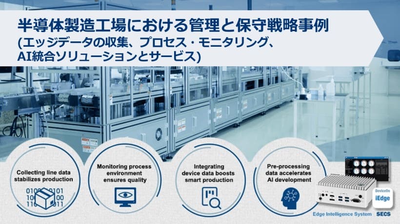 半導体製造工場の管理戦略事例(エッジコンピュータ「EI-52」)